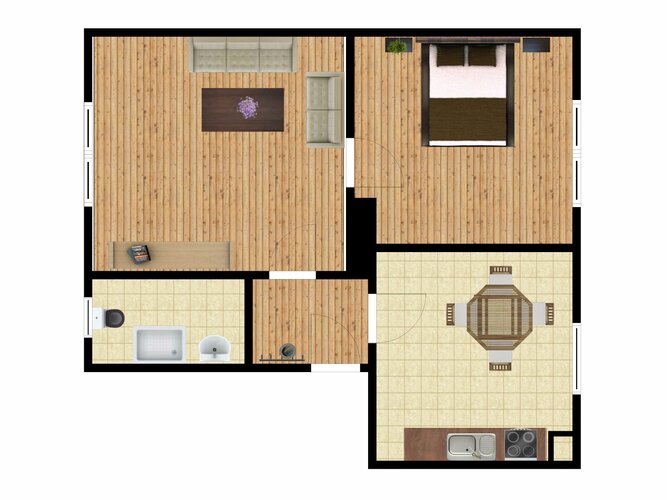 Grundriss der Wohnung