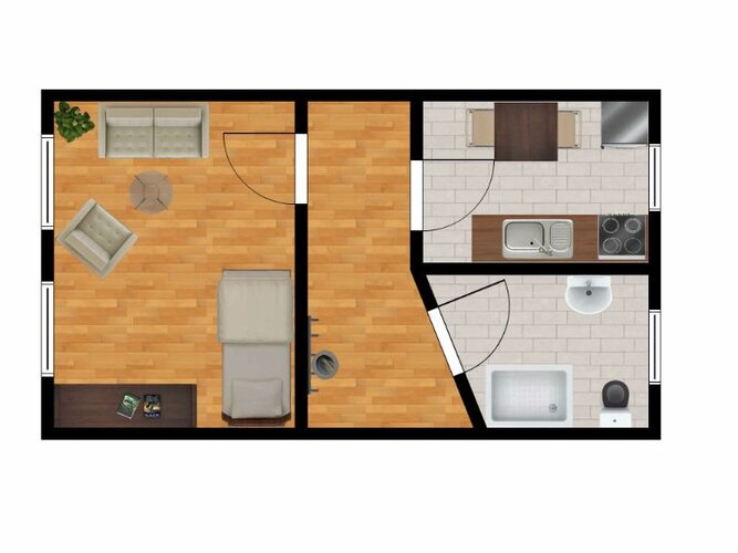 Grundriss der Wohnung