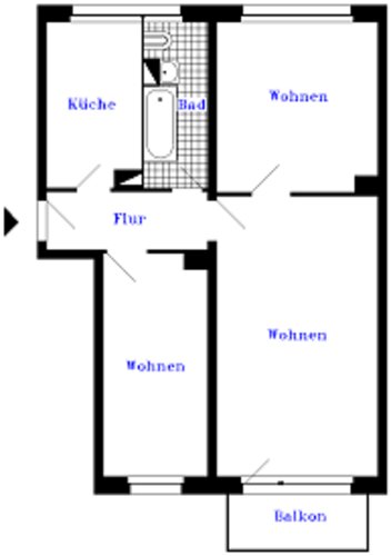 Grundriss der Wohnung
