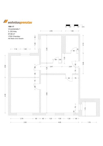 Grundriss der Wohnung