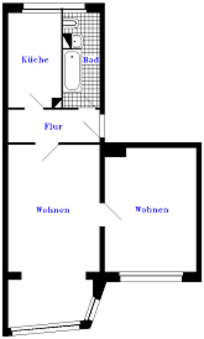 Grundriss der Wohnung