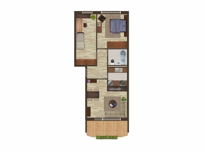 Grundriss der Wohnung