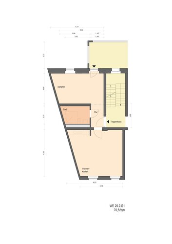 Grundriss der Wohnung