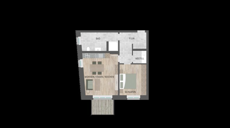 Grundriss der Wohnung
