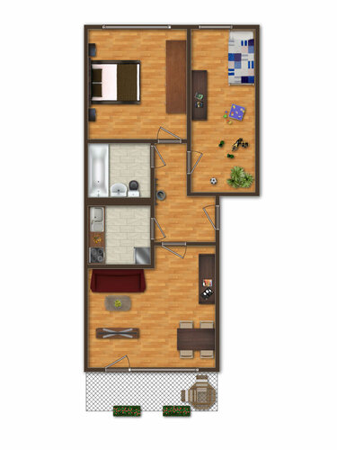 Grundriss der Wohnung