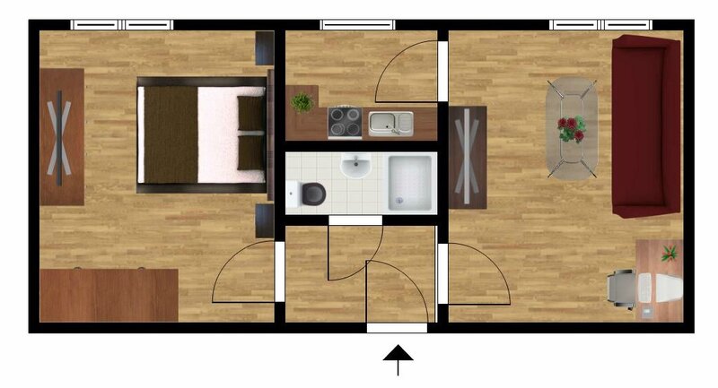 Grundriss der Wohnung